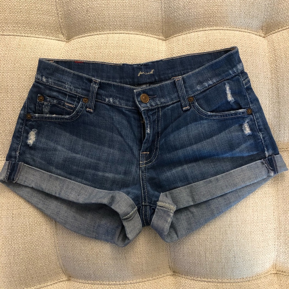 7 For All Mankind Roll Up Jean Short